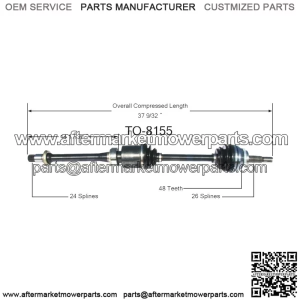 CV Joint Axle Shaft Assembly Front Passenger Right For Toyota RAV4 Scion TC C5 (For: Toyota) - Image 2