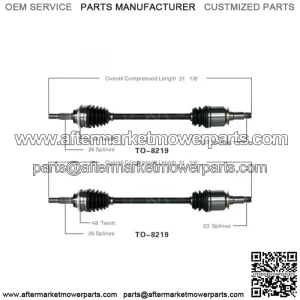 Rear Right CV Axle Shaft 2x for 2004 till 2007 Toyota Highlander (For: Toyota)
