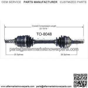 Front Right Passenger CV Axle Joint Shaft For 1986 1987 1988 1989 Toyota Celica (For: Toyota)