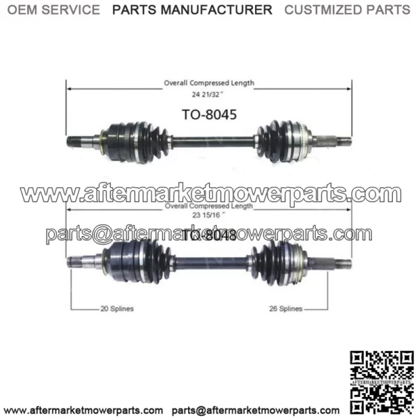 Front Left Front Right 2Of CV Axle Shaft For Toyota Celica 1986-1989 (For: Toyota)