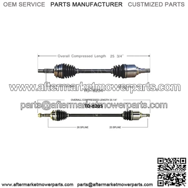 CV Axle Shaft Front Left Front Right Set Of 2 For Toyota 2006-2017 (For: Toyota)
