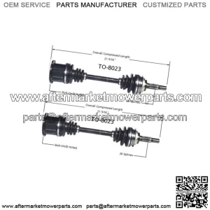 CV Axle Shaft CV Joint Assembly Front 2X For Toyota Camry FWD 1983 1984 (For: Toyota)