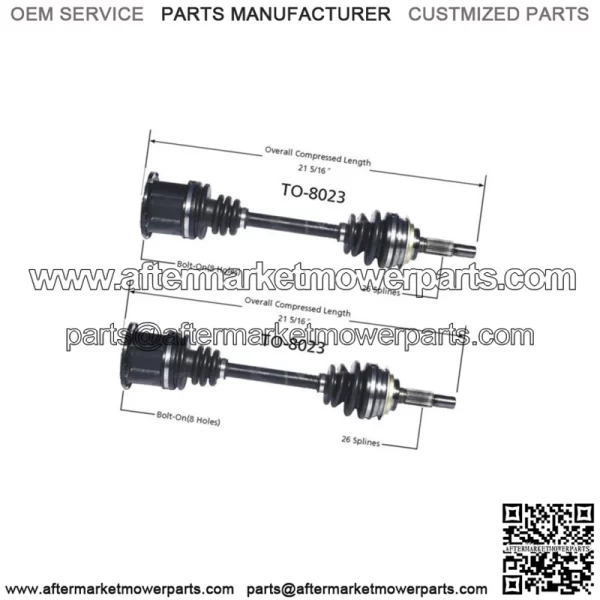 CV Axle Shaft CV Joint Assembly Front 2X For Toyota Camry FWD 1983 1984 (For: Toyota)