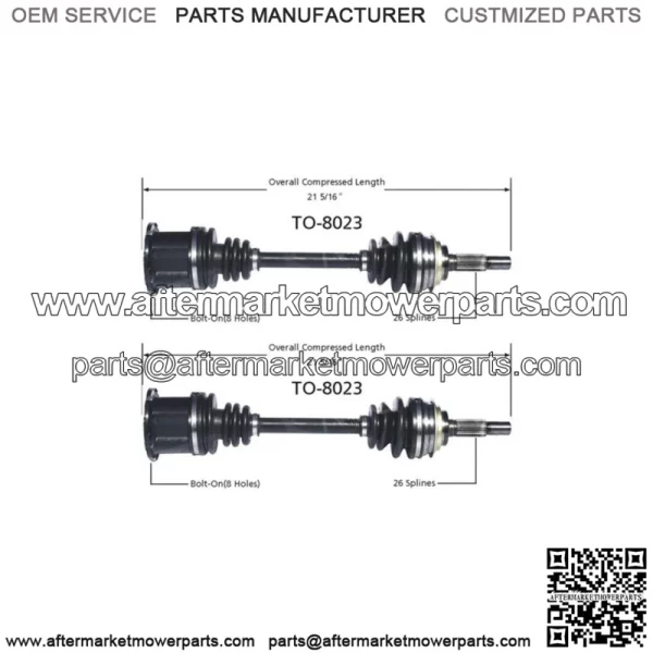 CV Axle Shaft CV Joint Assembly Front 2X For Toyota Camry FWD 1983 1984 (For: Toyota) - Image 2