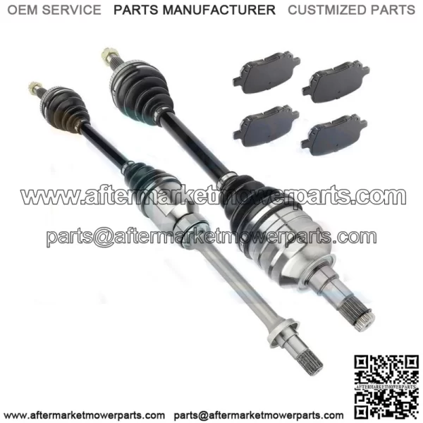 Front CV Axle Shaft & Brake Ceramic Pads for Toyota Solara SE 2.2L 1999-2001 (For: Toyota)