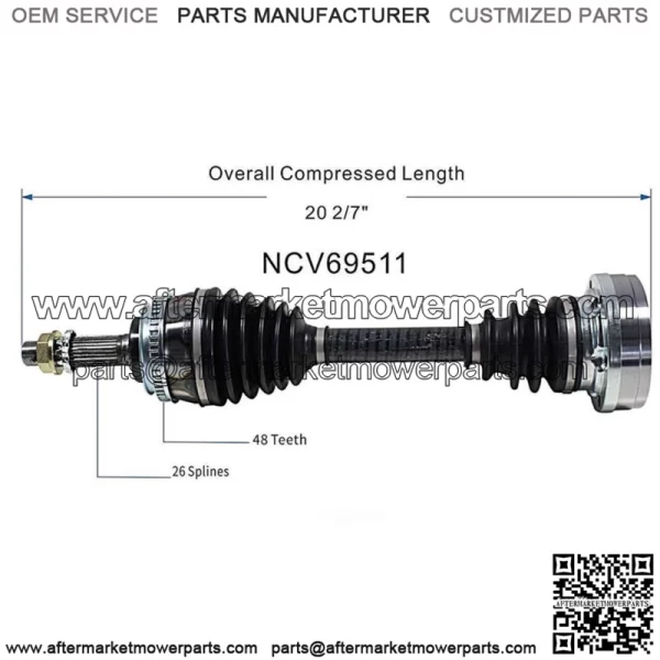 Front Left or Right CV Axle joint for 2.5L V6 1988-1991 Toyota Camry Lexus ES250 (For: Toyota) - Image 3