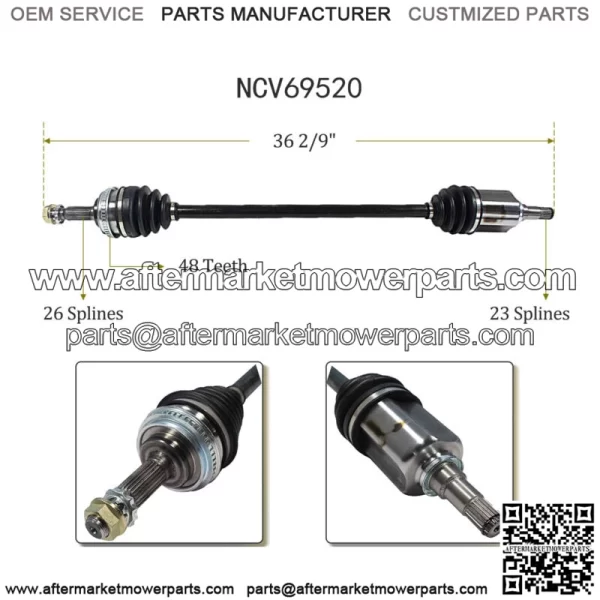 Front Right CV Axle Joint Shaft Assembly for Toyota Corolla Prizm 1993-2002 FWD (For: Toyota) - Image 2