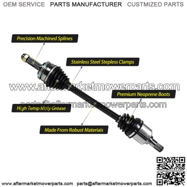 Front Right CV Axle Joint Shaft Assembly for Toyota Corolla Prizm 1993-2002 FWD (For: Toyota) - Image 3