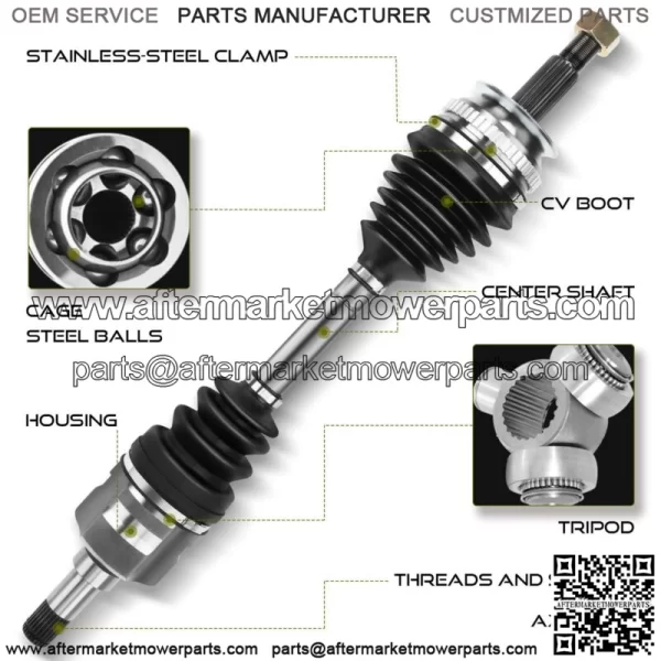 CV Axle Shaft Assembly for Toyota Prius C 2012-2019 L4 1.5L Front Driver Side (For: Toyota) - Image 5