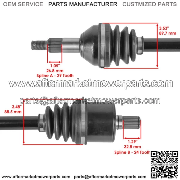 Rear CV Axle For Can-Am Defender HD8 HD9 HD10 2017-2024  Left Or Right - Image 3