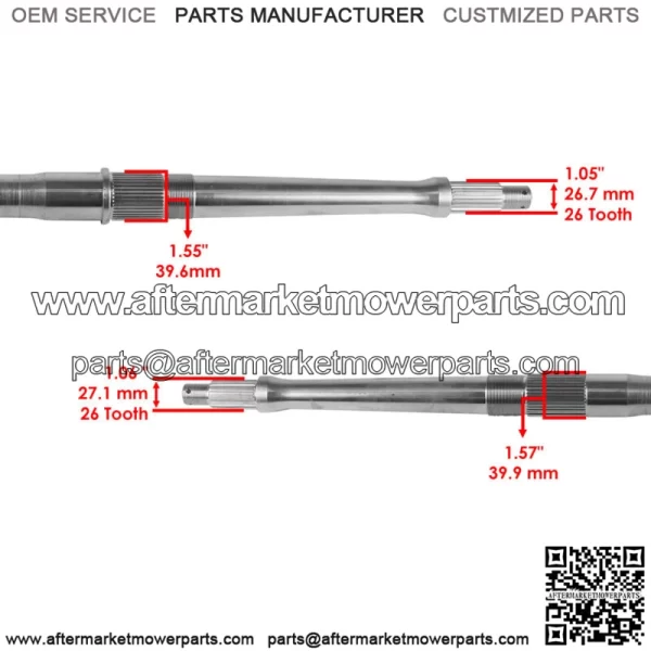 Rear Wheel Axle Shaft For Can-Am DS650/DS650 Baja 2000-2003 705500327 - Image 3