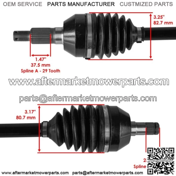 705402099 Front CV Axles For Can Am Maverick X3 Max Turbo R 2018 2020 Left/Right - Image 5