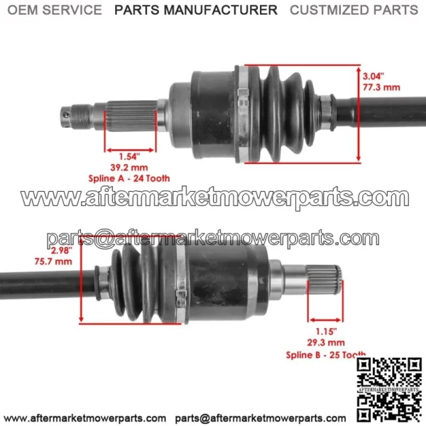 Rear Left CV Joint Axle fits Honda MUV700 Big Red 700 4X4 2009 2010 2011 - 2013 - Image 3