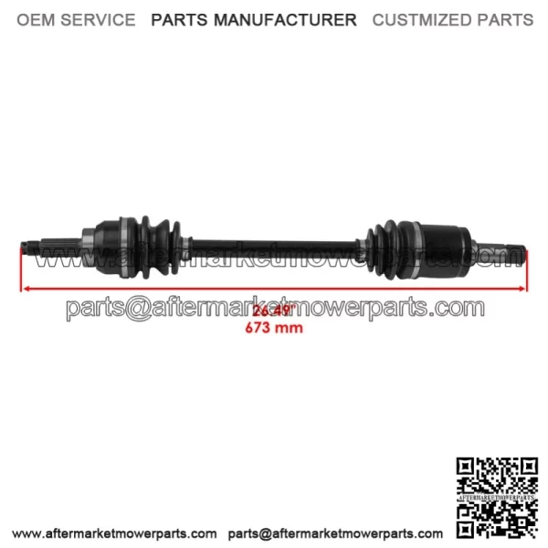 Front Left & Right Axles for Honda Pioneer 500 44350-HL5-A41 / 44250-HL5-A41 - Image 4