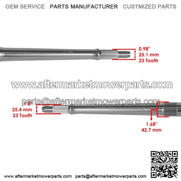 Rear Axle Shaft For Polaris Predator 500 2003-2007 5133722 ATV - Image 3