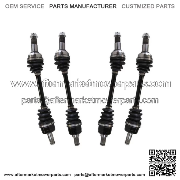 Front and Rear CV Axle Shafts Set of 4 for Yamaha YFM700 Grizzly FI 4x4 Auto (For: Yamaha)