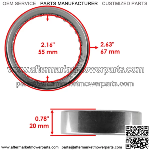 Rear Differential Bearing Seal Kit for Yamaha Rhino 700 YXR700F 4X4 FI 2008-2013 (For: 2006 Yamaha Rhino 660) - Image 2