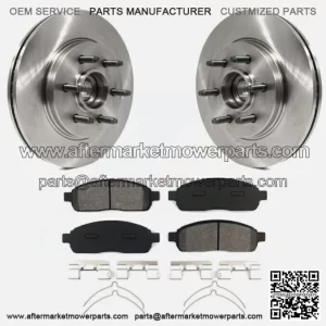For 2004-2008 Ford F-150 Mark LT 2WD Front Disc Rotors Ceramic Brakes Pads Kit (For: Ford F-150)