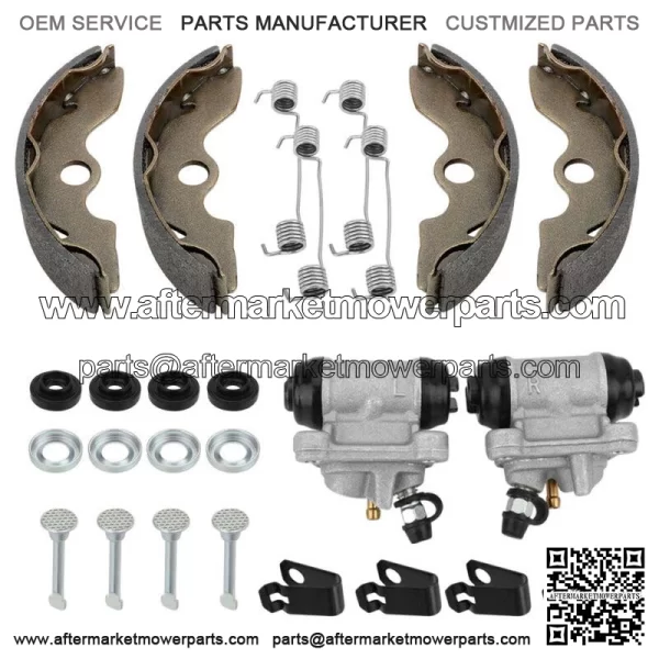 Front Brake Wheel Cylinder & Shoes Pins for Honda TRX300 2x4 FourTrax 300 93-00 For: Honda