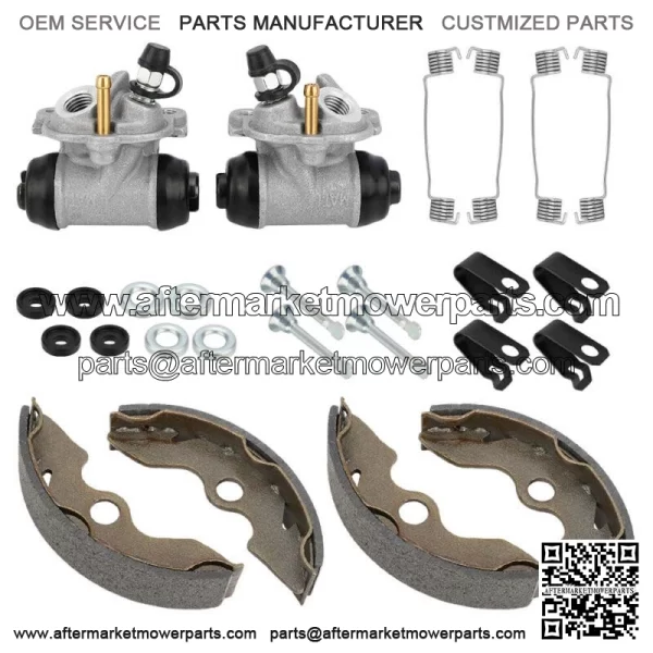 Front Brake Wheel Cylinder & Shoes Pins for Honda TRX300 2x4 FourTrax 300 93-00 For: Honda - Image 2