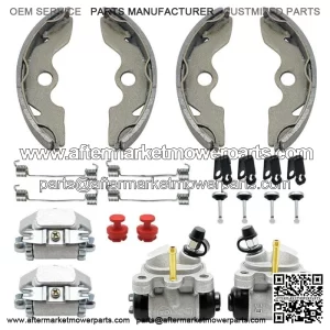Front Brake Wheel Cylinder Shoes Adjusters Kit for Honda FourTrax 300 2x4 TRX300 For: Honda