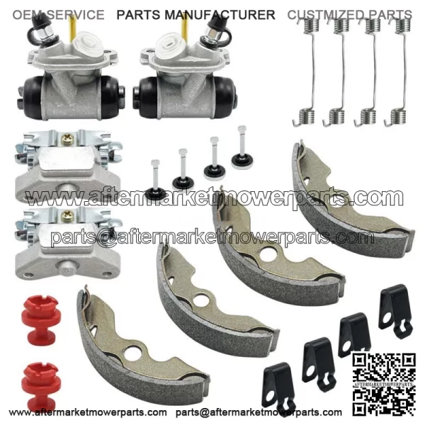Front Brake Wheel Cylinder Shoes Adjusters Kit for Honda FourTrax 300 2x4 TRX300 For: Honda - Image 2
