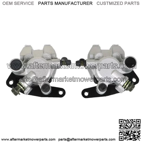 Front Brake Calipers +Brake Rotors For 2007-2012 Yamaha Grizzly 350 YFM350G NEW - Image 3