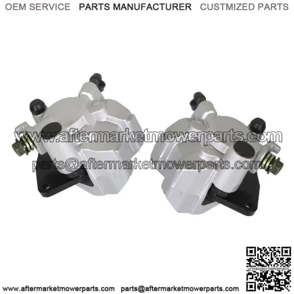 Front Brake Calipers +Brake Rotors For 2007-2012 Yamaha Grizzly 350 YFM350G NEW - Image 4