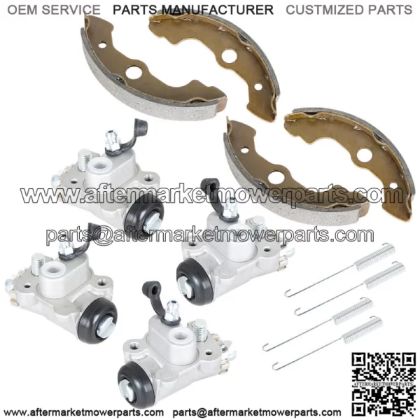 4x Front Brake Wheel Cylinders With Shoes for Honda Foreman Rubicon 450 TRX450FA - Image 2