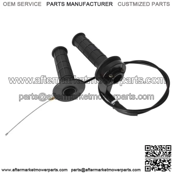 7/8" Handlebar Grip Throttle Cable Clutch Brake Lever For Honda Baja Doodlebug - Image 4