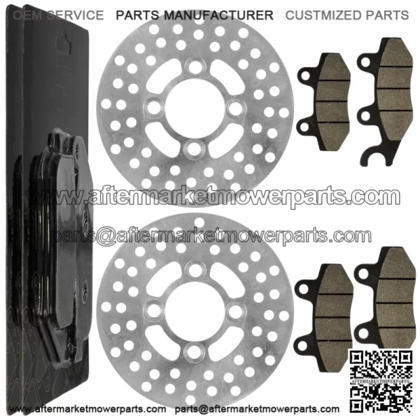2 Front Brake Disc Rotor Pad for Yamaha Raptor 700 YFM700R YFM700 R 2006-2012 (For: Yamaha Raptor 700)