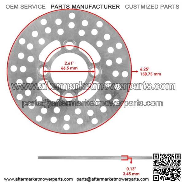 2 Front Brake Disc Rotor Pad for Yamaha Raptor 700 YFM700R YFM700 R 2006-2012 (For: Yamaha Raptor 700) - Image 2