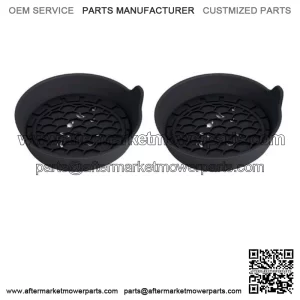 2x Car Parts Cup Holder Anti-Slip Insert Coaster Pad Black Universal Accessories (For: More than one vehicle)