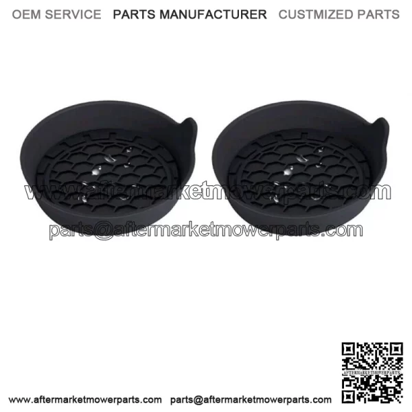 2x Car Parts Cup Holder Anti-Slip Insert Coaster Pad Black Universal Accessories (For: More than one vehicle)