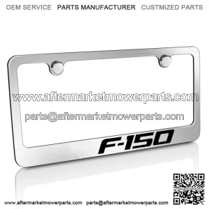 Ford F-150 Chrome Brass Metal License Plate Frame