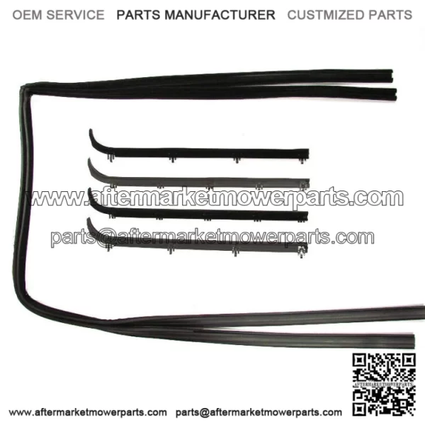 1987 - 1998 Beltline Molding Kit Ford F150 F250 F350 W/Clips Glass Runs