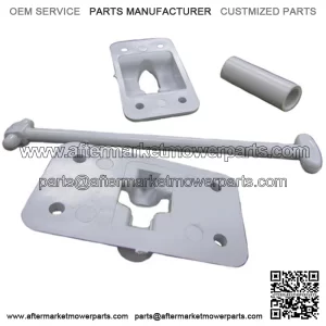 One White Plastic Camper and RV Door Holder with Stop Fits Universal