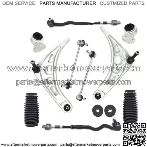 For BMW E46 3 Series Control Arm Ball Joint Bushing Tie Rod Suspension Kit