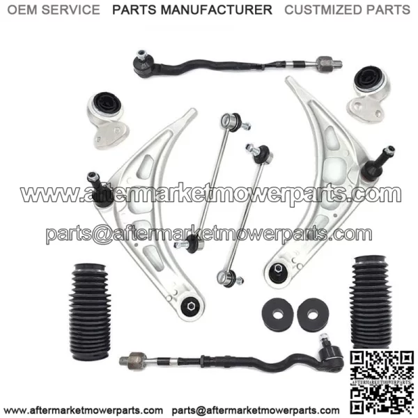 For BMW E46 3 Series Control Arm Ball Joint Bushing Tie Rod Suspension Kit