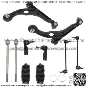 10PCS Front Lower Control Arms Sway Bars Tierods For 2013 - 2016 Dodge Dart
