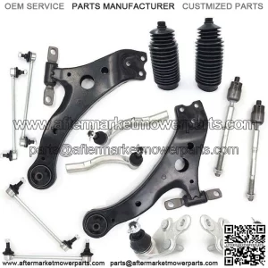 14 Piece Steering & Suspension Kit Control Arms Tie Rods For Toyota Camry 07-11