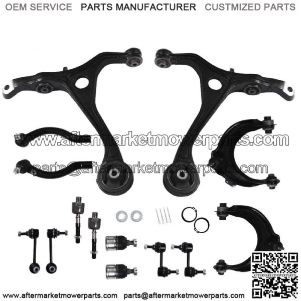 For 2003-2006 07 Honda Accord Lower Upper Control Arms Tie Rods Suspension 14pcs