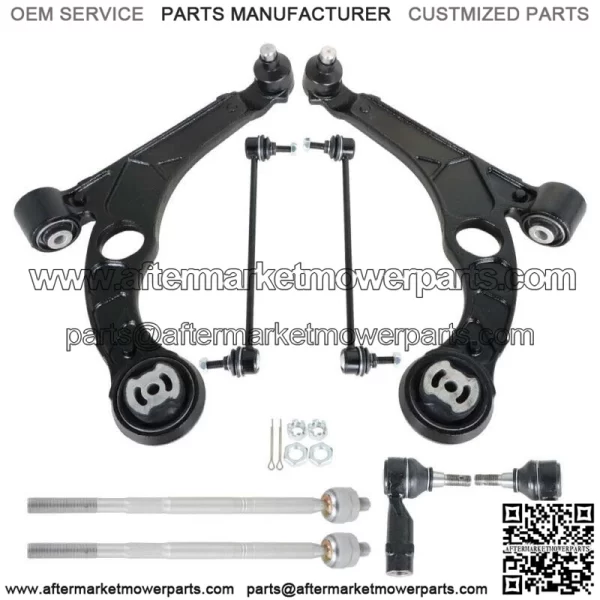 8PC Front Lower Control Arms + Tierods Sway Bars Fit for 2013 - 2016 Dodge Dart