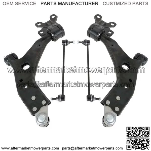 For 2013 - 2015 Ford Escape 4PC Front Lower Control Arm Ball Joint Sway Bar Link - Image 3