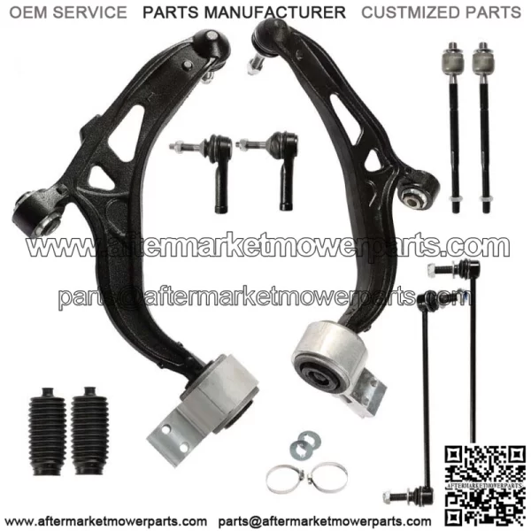 10pc For Ford Explorer Steering Suspension Kit Control Arms Tie Rod End Links