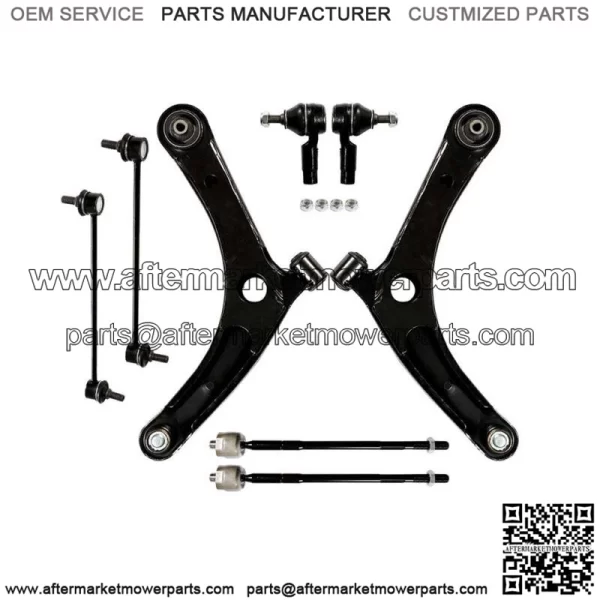 8pcs For 2007-2013 Lancer Outlander Front Control Arm Ball Joint Suspension Kit
