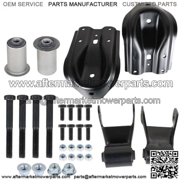 For 1988-1997 Chevy GMC K2500 Rearward Leaf Spring Shackle & Bracket Hanger Set