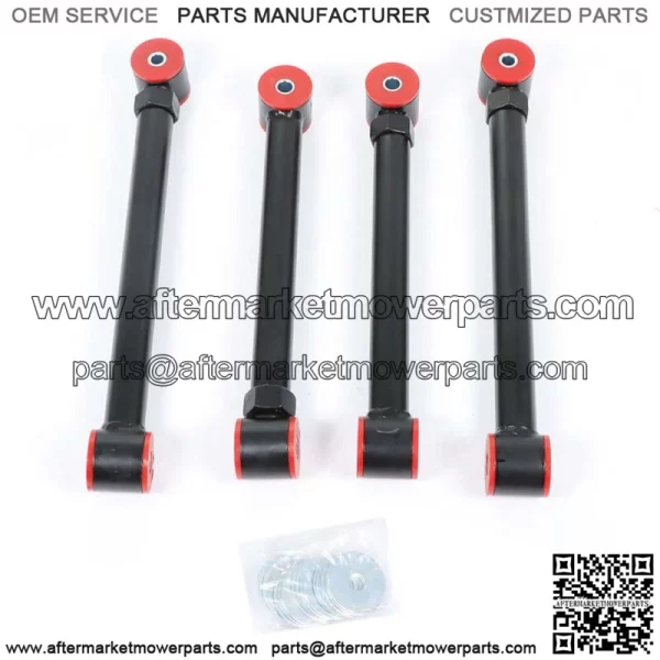 For Dodge Ram 94-09 4X4 Upgraded Adjustable Front Upper Lower Control Arms 0-6" - Image 3