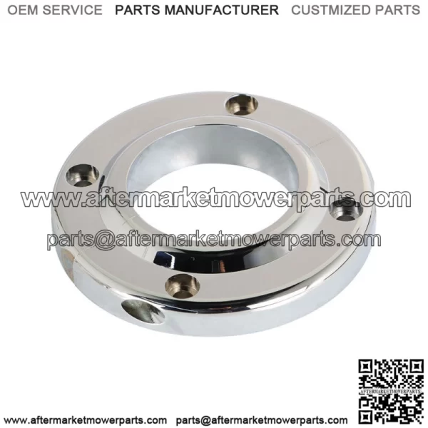 Universal Chrome Steering Column Floor Mount For 2" Columns Swivel SBC BBC 350 - Image 3