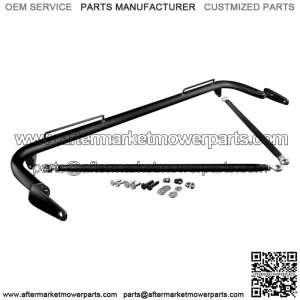 Black Satin 48-51 Inch Universal Racing Harness Bar Kit BRHB-48BM